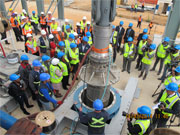 Lowering of the Ritz Pump into the Central Basin (Photo by B Govender, March 2014)